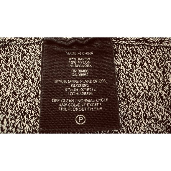 Theory Womens Medium Knit Sleeveless Gray & Black Fitted Dress - Picture 9 of 9